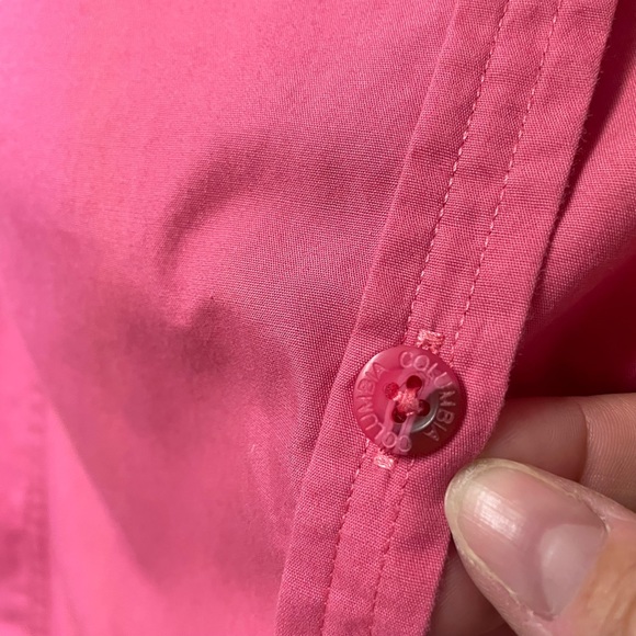 Columbia Women’s Pink Collared Sleeveless Cotton Button Down Shirt Size Small - Picture 3 of 7